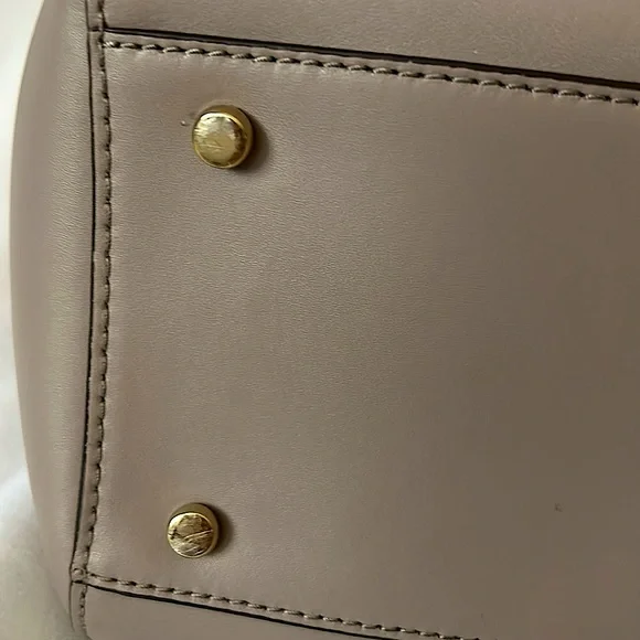 Kate Spade Authentic Gorgeous Light Gray/Taupe Leather Bag Purse πΊπΊ - Picture 8 of 16